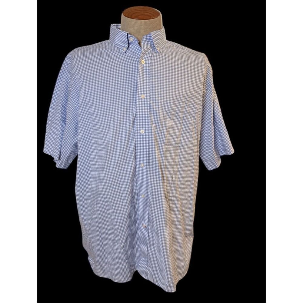 Daniel Cremieux Gingham Short Sleeve Button Down Sz. XL - Picture 2 of 10